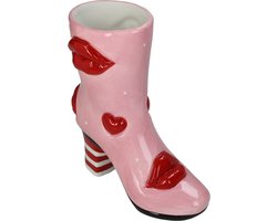HD Collection Vase Boot Lips Stoneware Multi 19.5x8.5x23cm