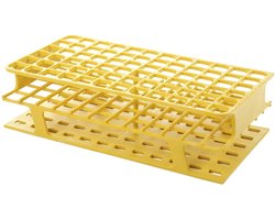 HD120206 OneRack reageerbuisframe - polyoxymethyleen - volledige grootte - 16 mm buizen - 127 mm lengte - 250 mm breedte - 70 mm hoogte - geel