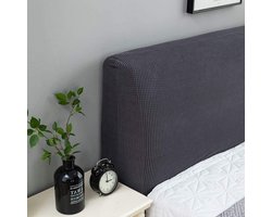 Headboard Cover 180cm Elastic Dust Protection Washable Double Bed 170-190cm Grey hoofdbord hoes elastische