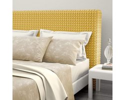 Headboard Cover Double Bed Ochre - Elastic Universal Stretchable up to 200 cm hoofdbord hoes elastische