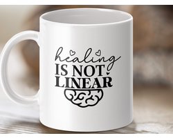 healing is not, mental health, therapy gift, positieve mok, counselor gift, zelfzorg mok, inspiratie mok, healing mok, affirmation mug, therapie mok, steun cadeau, zelfliefde mok, mok cadeau
