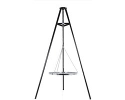 HEAT BBQ Tripod - Driepoot met Rooster - Zwart - Staal - Ø65 cm