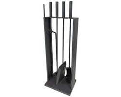 HEAT haardgereedschapset Fyrset rechthoek - L 23 x B 17 x H 67 cm - - tan