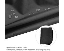 Heat Heater Cover Breathable Oxford Patio Heater Cover Waterproof Cover for Mushroom Heater, Pyramid Free Standing Patio Heater, Black (221 x 61 x 53 cm