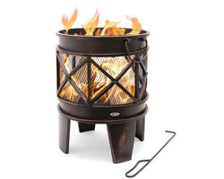 HEAT Outdoor Living Vuurkorf Firecask - Bronze Effect - Vuurkorf op Pootjes - 43x46x64 cm