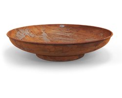 HEAT Outdoor Living Vuurschaal 80 cm Roest - Gepoedercoat Staal - Vuurschaal voor buiten - 80x80x19 cm