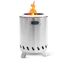 HEAT Rookloze Vuurkorf Rokfri Small – RVS Tafelhaard– Compacte Rookvrije Vuurkorf 16x16x20 cm