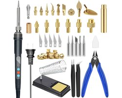 Heat Set Insert Tools kit Messingmoeren 3D-printen 60W digitaal soldeerbout 94-delig