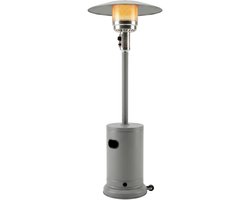 HEAT Solvarme Gasheater - Luxe Lounge Terrasverwarmer - 30 mbar - Zwart - 13.000 W - Verrijdbare Heater voor Tuin & Terras
