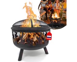 HEAT Vuurkorf Hornset met Grillrooster en Vonkenscherm