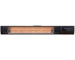 Heatix Carbon Rose Gold – Terrasverwarmer – 2500W Infrarood Wandheater – Low Glare (Weinig Licht) – IP55 Waterdicht