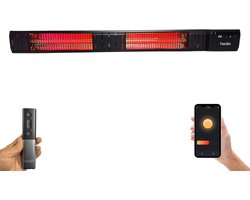 Heatix SMART Terrasverwarmer Elektrisch – Golden Shadow – Infrarood – Wandmodel – 3000W – App-bediening – 9 standen