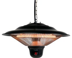 Heatix terrasverwarmer elektrisch - hangend – 1500W – Krachtige infraroodlamp – met 3 warmteniveau’s en afstandsbediening - heater