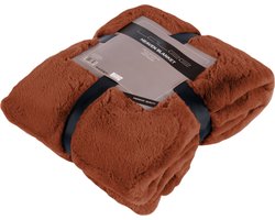 Heaven  fake bont Plaid fluffy deken goud terra 230x250
