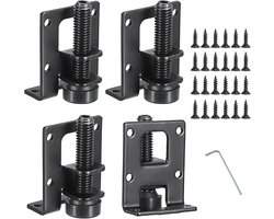 Heavy Duty Adjustable Furniture Leveler Feet - 4pcs M10 Furniture Leveling Legs voor Tafel - Racks - Kasten - Werkbank - Zwart