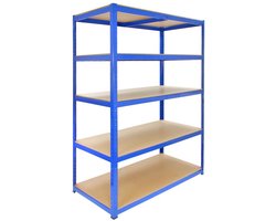 Heavy Duty Garage Opslag Rekken - 5 Stuks, 280kg per Plank, 120cm x 60cm x 180cm