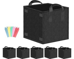 Heavy Duty Grow Bags - 5 Stuks - Niet-geweven Stof - 3 Gallon