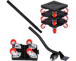 Heavy Duty Meubel Verplaatsingskarretjes met Luifelhulpmiddel - Draagvermogen 400kg - Eenvoudig Transport - 360° Rotatie - 4 Stuks