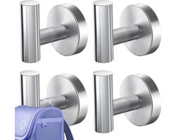 Heavy Duty Roestvrijstalen Kapstokken - Wandhaken voor Robes en Tassen met Muurbevestiging - Handdoekhanger - Gladde Utility Haken voor Sleutels en Kleding .