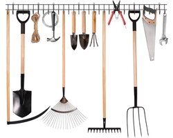 Heavy Duty Tuingereedschapsrek - Wandmontage Organiser voor Tuinn tools