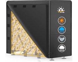 Heavy Duty Waterdichte Afdekking voor Brandhoutopslag Buiten - Beschermhoes voor Houten Planken 121 x 61 x 124 cm