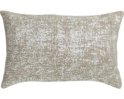 Heavy Foil Grijs Silver Kussen | 30 X 50 | Sierkussen Voor Woonkamer Of Slaapkamer