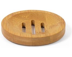Heble® - Bamboe-Rond-Zeephouder \ Zeep-Plankje \ Zeepschaaltje \ Zeepbakje \ Shampoo-Bar-Plateau