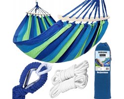 Heckermann XL Tuinhangmat 2-zits 300kg Veelkleurig met paal