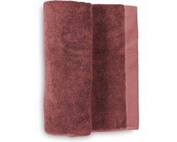 Heckett & Lane 3-pack katoen handdoeken rood - 50x100 - luxe uitstraling - huidvriendelijk en duurzaam