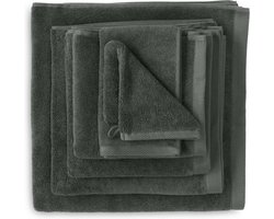 Heckett & Lane 3 stuks Premium Gastendoek 30 x 50 cm Classic Anthracite