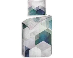 Heckett & Lane Anderson - Dekbedovertrek - Eenpersoons - 140x200/220 cm - Alpine Green