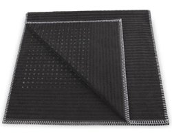Heckett & Lane bamboo badmat antraciet - 60x100  - zachte touch - luxe uitstraling