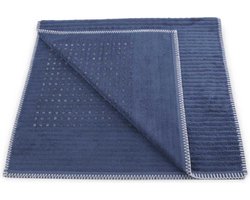 Heckett & Lane bamboo badmat blauw - 60x100  - zachte touch - luxe uitstraling