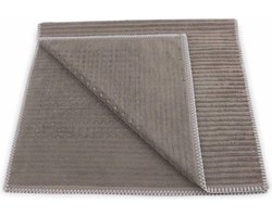 Heckett & Lane bamboo badmat taupe - 60x100  - zachte touch - luxe uitstraling