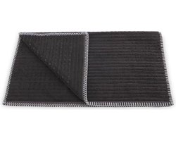 Heckett & Lane bamboo bidetmat antraciet - 60x60  - zachte touch - luxe uitstraling