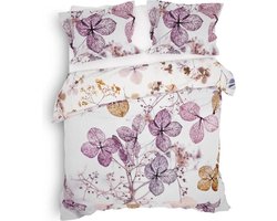 Heckett & Lane Brigitte Dekbedovertrek - Lits-jumeaux - 240x200/220 cm - Floral Pink