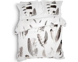 Heckett & Lane Damon - Dekbedovertrek - Lits-jumeaux - 260x200/220 cm + 2 kussenslopen 60x70 cm - Wind Grey