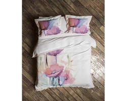 Heckett & Lane dekbedovertrek Rozamond Pastel-White 200x200/220