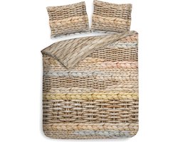 Heckett & Lane Foster Dekbedovertrek - Lits-jumeaux - 240x200/220 cm - Candied Beige