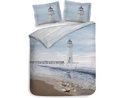 Heckett & Lane Fraya - Dekbedovertrek - Lits-jumeaux - 240x200/220 cm - Blauw