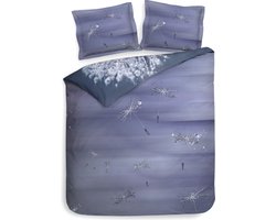 Heckett & Lane Hannia Dekbedovertrek - Tweepersoons - 200x200/220 cm - Katoen Satijn - Blue