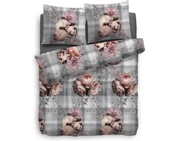 Heckett & Lane Krystal - Flanel - Dekbedovertrek - Eenpersoons - 140x200/220 cm - Multi