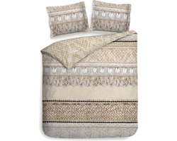 Heckett & Lane Linna Dekbedovertrek - Eenpersoons - 140x200/220 cm - Brick Red