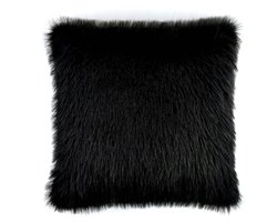 Heckett & Lane Perle Sierkussen - 48x48cm - Fake Fur - Black is Black