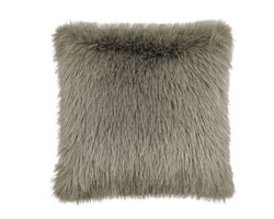 Heckett & Lane Perle Sierkussen - 48x48cm - Fake Fur - Real Taupe