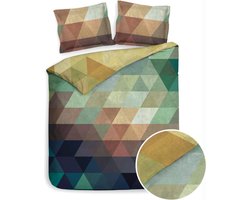 Heckett & Lane Pierre Dekbedovertrek - Katoensatijn - Tweepersoons - 200x200/220 cm - Multi