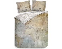 Heckett & Lane Rayan Dekbedovertrek - Eenpersoons - 140x200/220 cm - Sahara Beige