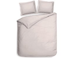 Heckett & Lane Uni Stripe Dekbedovertrek - Litsjumeaux - 260x200/220 cm - Rosewater