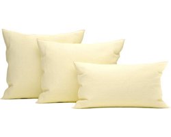 Heckett & Lane Wafel - Kussensloop - 50x50 cm - Vanilla - 2 Stuks