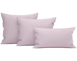 Heckett & Lane Wafel - Kussensloop - 60x70 cm - Pale Lilac - 2 Stuks